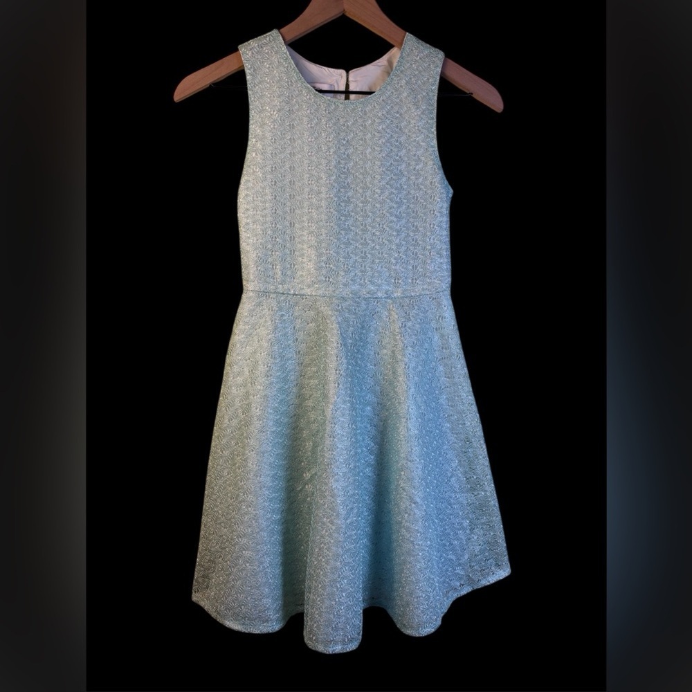 Belle Badgley Mischka Lace Girls Dress Mint Green Size 12